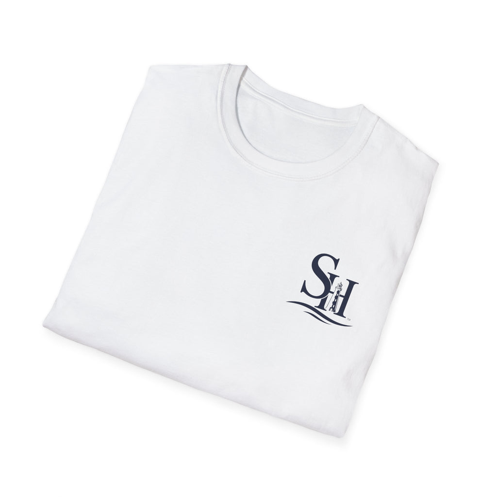 Lighthouse Logo T-Shirt — Southern Harbor Coffee Company Chest & Back Tee