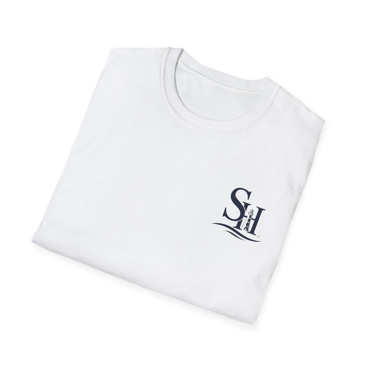 Lighthouse Logo T-Shirt — Southern Harbor Coffee Company Chest & Back Tee