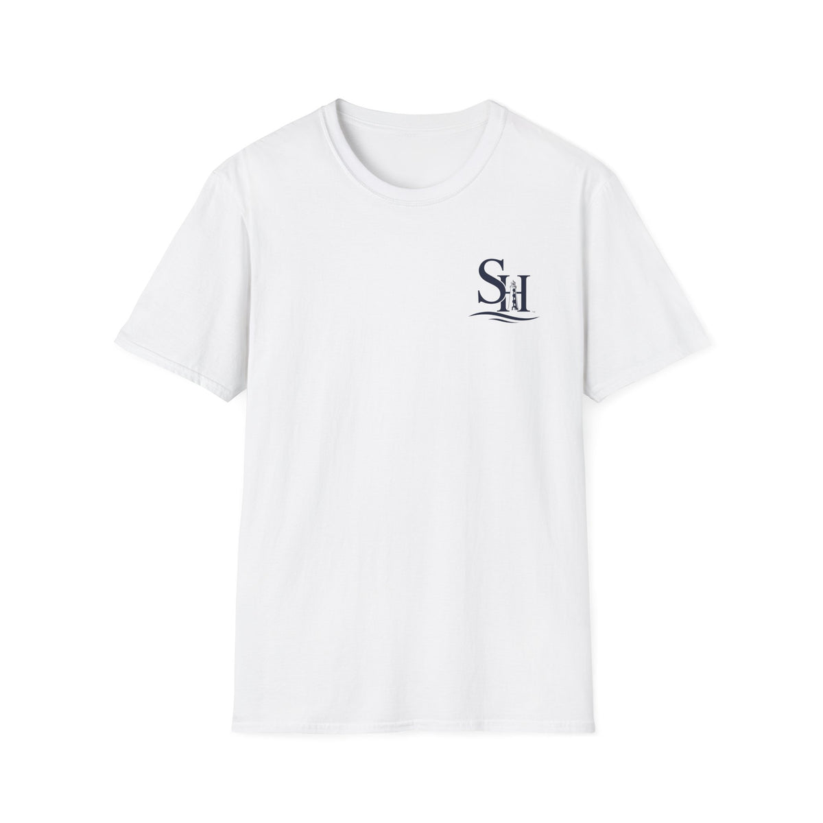 Lighthouse Logo T-Shirt — Southern Harbor Coffee Company Chest & Back Tee